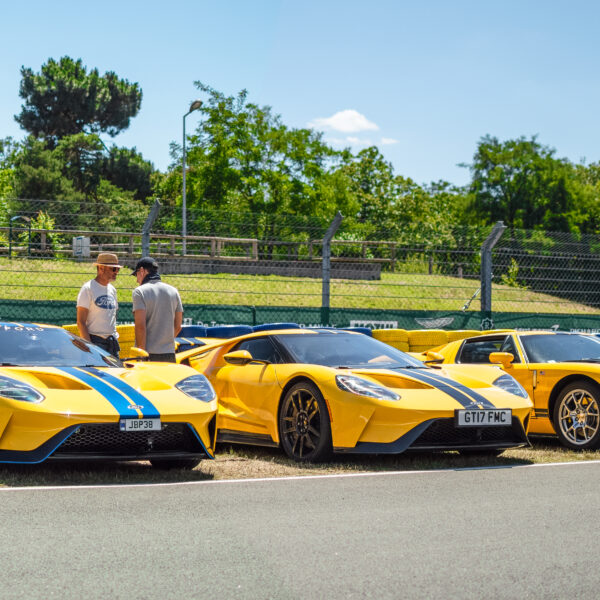 Deux Ford GT 2017 et une Ford GT 2005